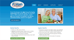 Desktop Screenshot of forumpurchasing.com
