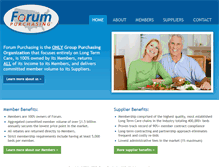 Tablet Screenshot of forumpurchasing.com